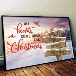 All Hearts Come Home For Christmas - Family Personalized Custom Horizontal Poster - Christmas Gift For Family Members 9 All Hearts Come Home For Christmas - Family Personalized Custom Horizontal Poster - Christmas Gift For Family Members -Pawfect House Store 6747017d56e8c