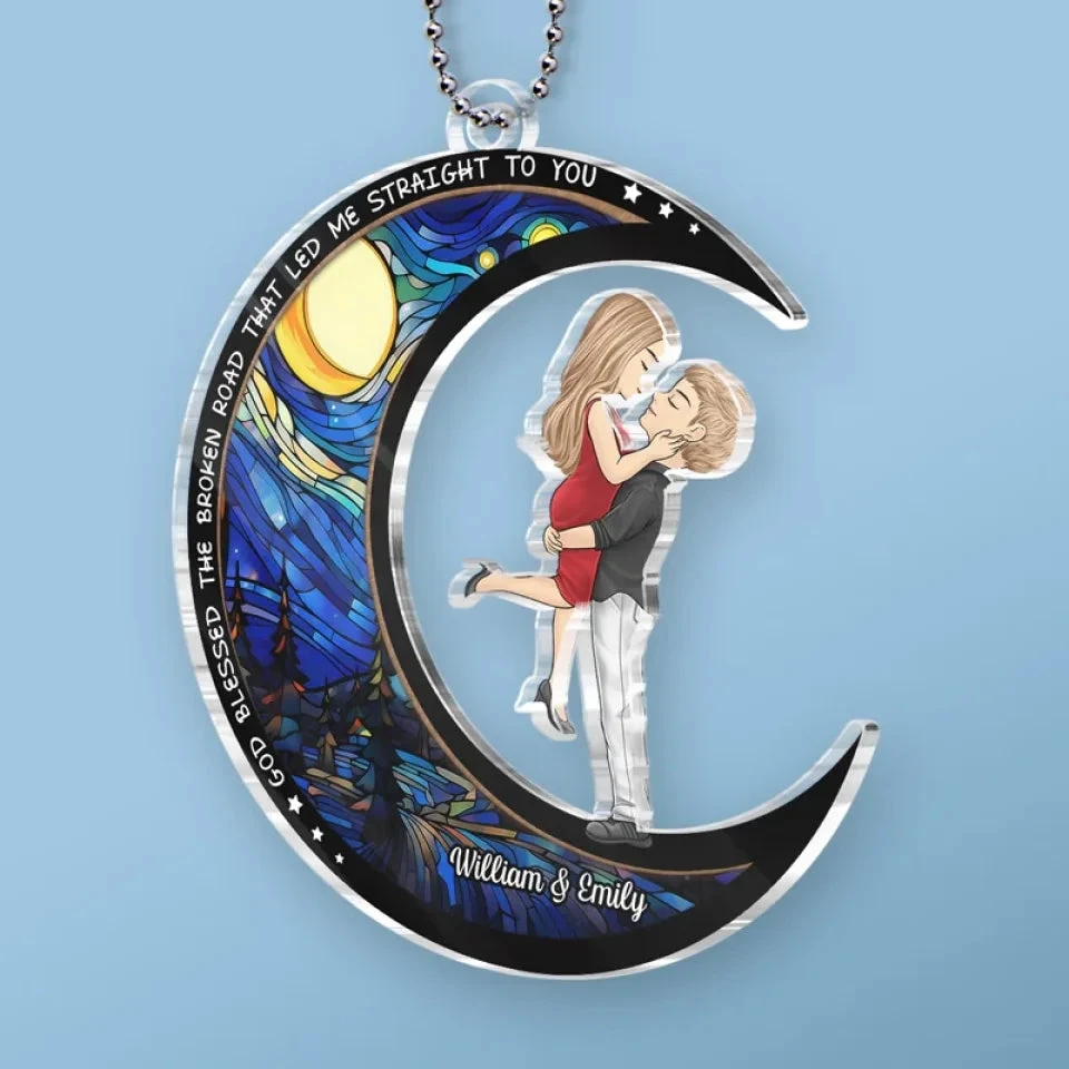 I Need You Here With Me - Couple Personalized Custom Car Ornament - Acrylic Custom Shaped - Christmas Gift For Husband Wife, Anniversary 3 I Need You Here With Me - Couple Personalized Custom Car Ornament - Acrylic Custom Shaped - Christmas Gift For Husband Wife, Anniversary - Image 3