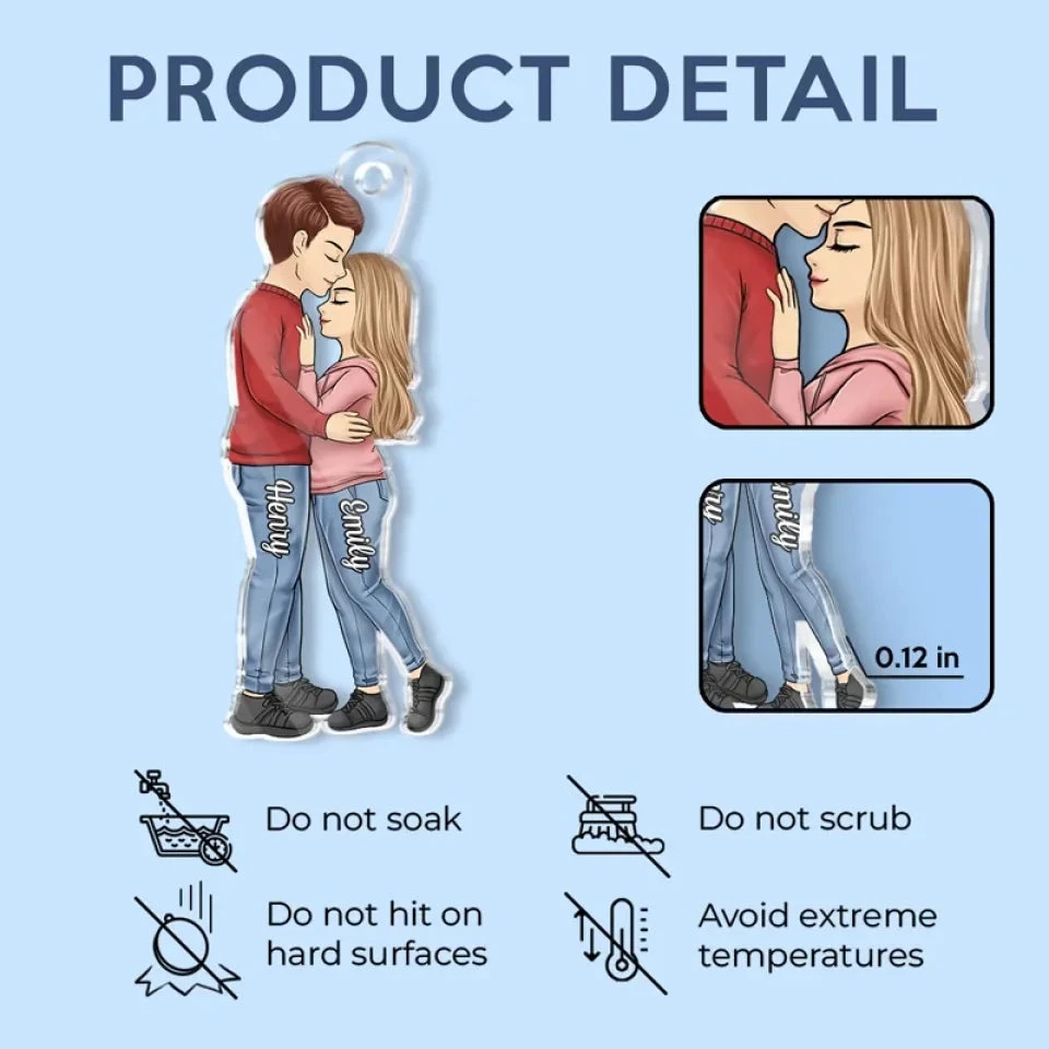 Love Is A Journey Best Traveled Together - Couple Personalized Custom Car Ornament - Acrylic Custom Shaped - Gift For Husband Wife, Anniversary 5 Love Is A Journey Best Traveled Together - Couple Personalized Custom Car Ornament - Acrylic Custom Shaped - Gift For Husband Wife, Anniversary - Image 5