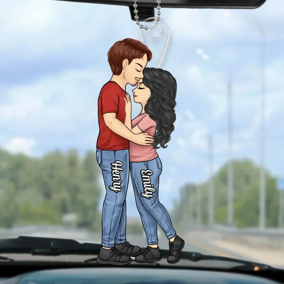 Love Is A Journey Best Traveled Together - Couple Personalized Custom Car Ornament - Acrylic Custom Shaped - Gift For Husband Wife, Anniversary 2 Love Is A Journey Best Traveled Together - Couple Personalized Custom Car Ornament - Acrylic Custom Shaped - Gift For Husband Wife, Anniversary - Image 2