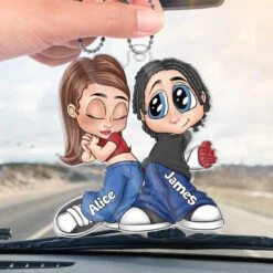 Partners In Crime And Love - Couple Personalized Custom Car Ornament - Acrylic Custom Shaped - Gift For Husband Wife, Anniversary 8 Partners In Crime And Love - Couple Personalized Custom Car Ornament - Acrylic Custom Shaped - Gift For Husband Wife, Anniversary -Pawfect House Store 674a8f5e35964