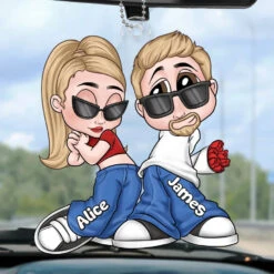Partners In Crime And Love - Couple Personalized Custom Car Ornament - Acrylic Custom Shaped - Gift For Husband Wife, Anniversary 6 Partners In Crime And Love - Couple Personalized Custom Car Ornament - Acrylic Custom Shaped - Gift For Husband Wife, Anniversary -Pawfect House Store 674a93540bb3f