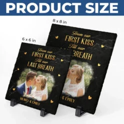 Custom Photo I Love You Today, Tomorrow, Forever - Couple Personalized Custom Square Shaped Stone With Stand - Christmas Gift For Husband Wife, Anniversary -Pawfect House Store 674ab8ec56e6d