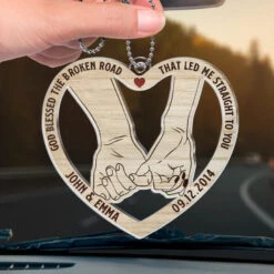 Get Home Safe - Couple Personalized Custom Car Ornament - Acrylic Custom Shaped - Christmas Gift For Husband Wife, Anniversary 8 Get Home Safe - Couple Personalized Custom Car Ornament - Acrylic Custom Shaped - Christmas Gift For Husband Wife, Anniversary -Pawfect House Store 674ae10c43d49