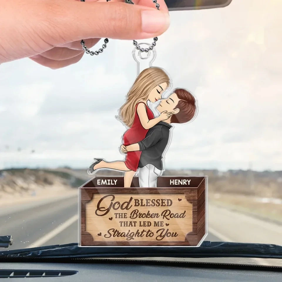 Custom Photo You Make My Heart Skip A Beat - Couple Personalized Custom Car Ornament - Acrylic Custom Shaped - Christmas Gift For Husband Wife, Anniversary 4 Custom Photo You Make My Heart Skip A Beat - Couple Personalized Custom Car Ornament - Acrylic Custom Shaped - Christmas Gift For Husband Wife, Anniversary - Image 4