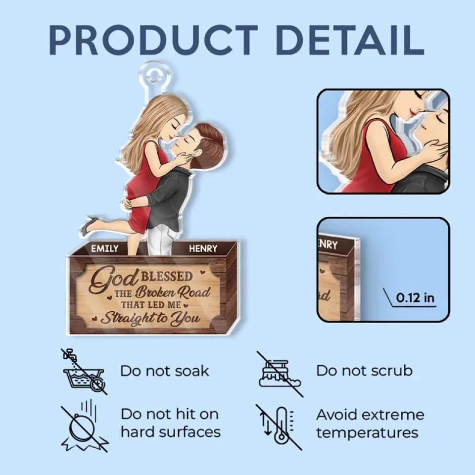 Custom Photo You Make My Heart Skip A Beat - Couple Personalized Custom Car Ornament - Acrylic Custom Shaped - Christmas Gift For Husband Wife, Anniversary 5 Custom Photo You Make My Heart Skip A Beat - Couple Personalized Custom Car Ornament - Acrylic Custom Shaped - Christmas Gift For Husband Wife, Anniversary - Image 5