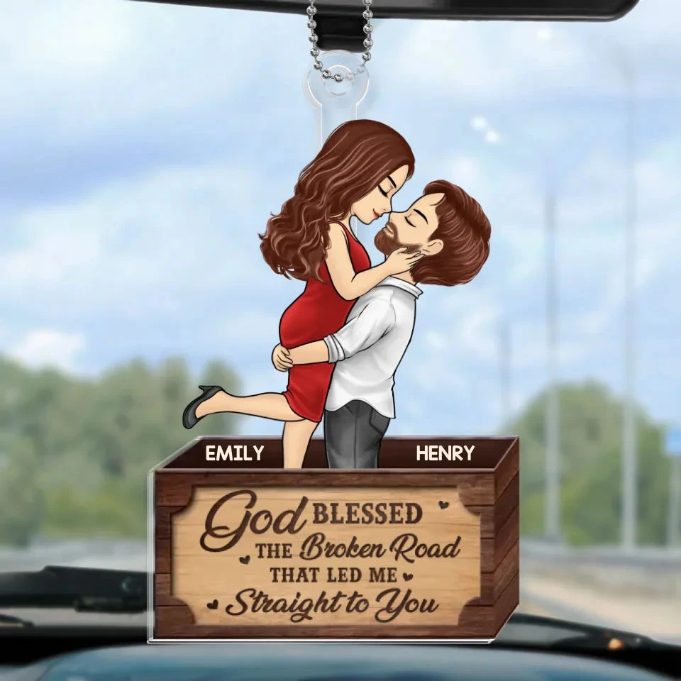 Custom Photo You Make My Heart Skip A Beat - Couple Personalized Custom Car Ornament - Acrylic Custom Shaped - Christmas Gift For Husband Wife, Anniversary 2 Custom Photo You Make My Heart Skip A Beat - Couple Personalized Custom Car Ornament - Acrylic Custom Shaped - Christmas Gift For Husband Wife, Anniversary - Image 2