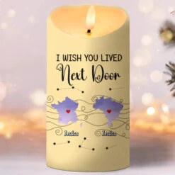 Far Apart, But Always Connected - Bestie Personalized Custom LED Candle - Christmas Gift For Best Friends, BFF, Sisters 5 Far Apart, But Always Connected - Bestie Personalized Custom LED Candle - Christmas Gift For Best Friends, BFF, Sisters -Pawfect House Store 674d3ea878894