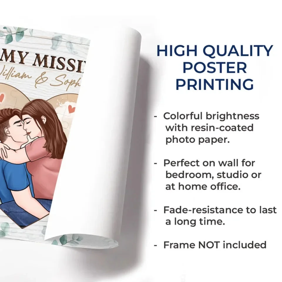 Thank You For Coming Into My Life - Couple Personalized Custom Horizontal Poster - Gift For Husband Wife, Anniversary 5 Thank You For Coming Into My Life - Couple Personalized Custom Horizontal Poster - Gift For Husband Wife, Anniversary - Image 5