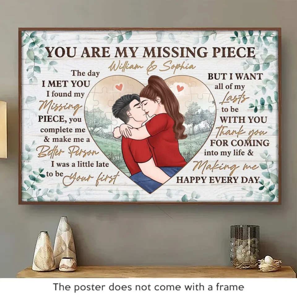 Thank You For Coming Into My Life - Couple Personalized Custom Horizontal Poster - Gift For Husband Wife, Anniversary 2 Thank You For Coming Into My Life - Couple Personalized Custom Horizontal Poster - Gift For Husband Wife, Anniversary - Image 2