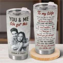 Custom Photo I Had You And You Had Me - Couple Personalized Custom Tumbler - Christmas Gift For Husband Wife, Anniversary