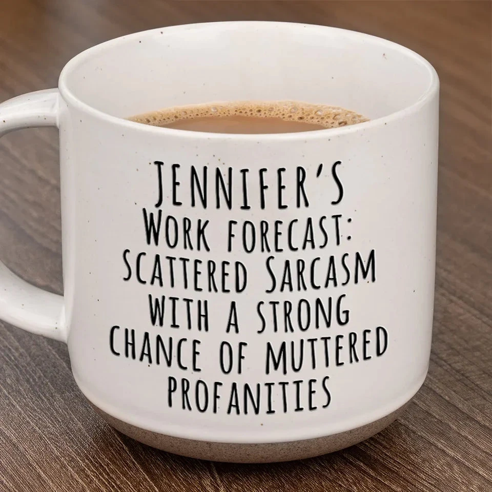 Scattered Sarcasm, Endless Entertainment - Coworker Personalized Custom Printed Pottery Mug - Gift For Coworkers, Work Friends, Colleagues 1 Scattered Sarcasm, Endless Entertainment - Coworker Personalized Custom Printed Pottery Mug - Gift For Coworkers, Work Friends, Colleagues