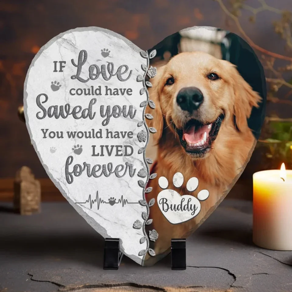 Custom Photo Once By My Side, Forever In My Heart - Memorial Personalized Custom Heart Shaped Stone With Stand - Christmas Gift, Sympathy Gift For Pet Owners, Pet Lovers 1 Custom Photo Once By My Side, Forever In My Heart - Memorial Personalized Custom Heart Shaped Stone With Stand - Christmas Gift, Sympathy Gift For Pet Owners, Pet Lovers