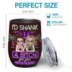 Your Vibe Attracts Your Tribe - Bestie Personalized Custom Wine Tumbler - Christmas Gift For Best Friends, BFF, Sisters -Pawfect House Store 6751612721bac