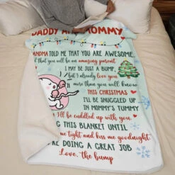 Love Kisses And Kicks From Baby Bump - Family Personalized Custom Blanket - Baby Shower Gift, First Christmas Gift, Christmas Gift For First Mom 11 Love Kisses And Kicks From Baby Bump - Family Personalized Custom Blanket - Baby Shower Gift, First Christmas Gift, Christmas Gift For First Mom -Pawfect House Store 67527af89ea59