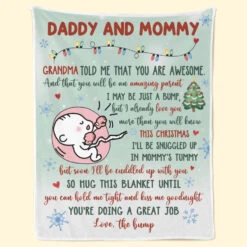 Love Kisses And Kicks From Baby Bump - Family Personalized Custom Blanket - Baby Shower Gift, First Christmas Gift, Christmas Gift For First Mom 8 Love Kisses And Kicks From Baby Bump - Family Personalized Custom Blanket - Baby Shower Gift, First Christmas Gift, Christmas Gift For First Mom -Pawfect House Store 67527d11ca131