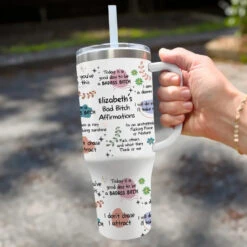 Self-Love Is The Source Of All Our Other Loves - Friend Personalized Custom 40 Oz Stainless Steel Tumbler With Handle - Christmas Gift, Birthday Gift For Best Friends, Family Members, Coworkers, Yourself -Pawfect House Store 6752908b7e68a