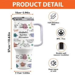 Self-Love Is The Source Of All Our Other Loves - Friend Personalized Custom 40 Oz Stainless Steel Tumbler With Handle - Christmas Gift, Birthday Gift For Best Friends, Family Members, Coworkers, Yourself -Pawfect House Store 67529092065c9