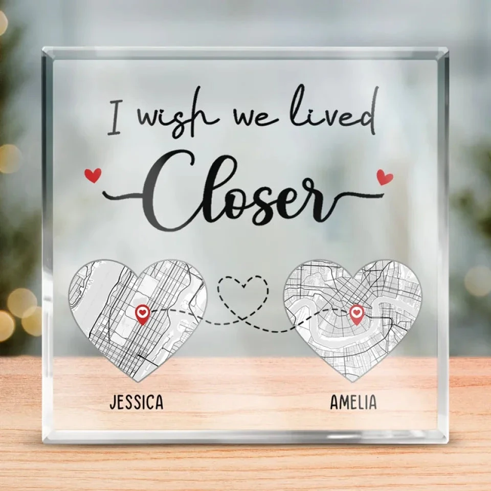 Location Map No Friendship Is An Accident - Bestie Personalized Custom Map Square Shaped Acrylic Plaque - Map Art, Gift For Best Friends, BFF, Sisters, Long Distance Relationship 1 Location Map No Friendship Is An Accident - Bestie Personalized Custom Map Square Shaped Acrylic Plaque - Map Art, Gift For Best Friends, BFF, Sisters, Long Distance Relationship