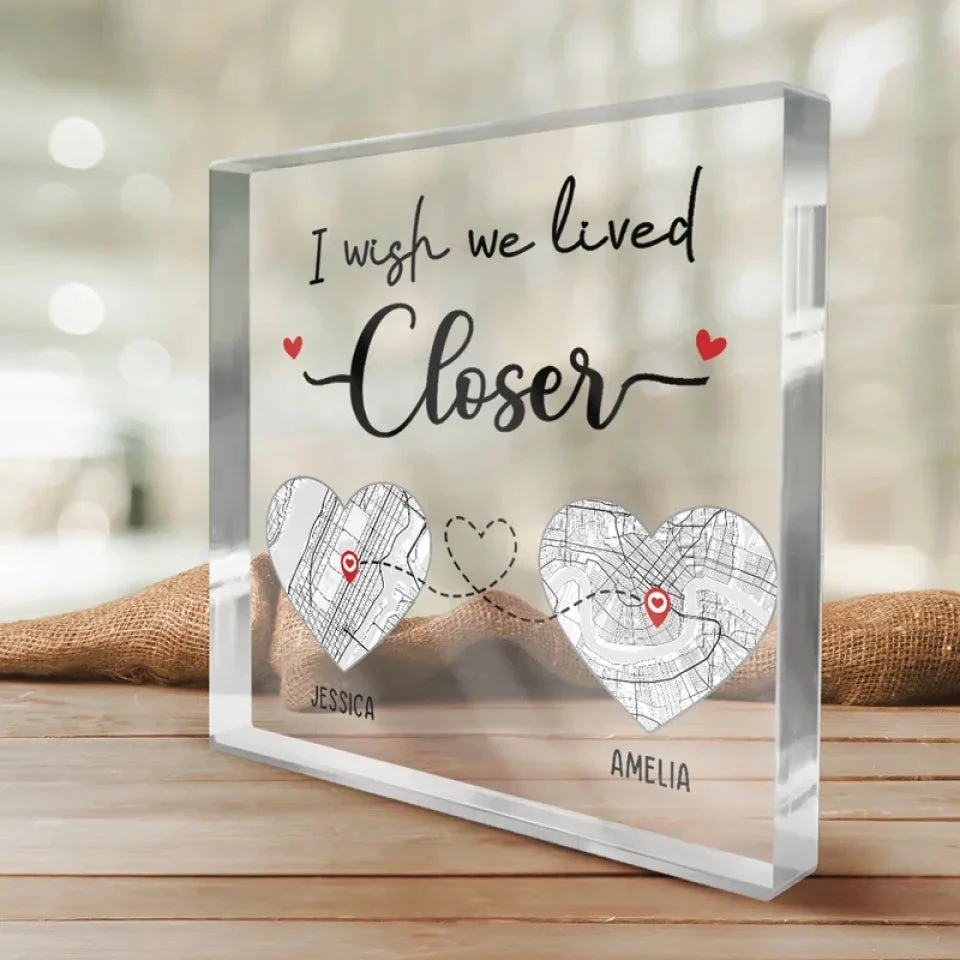 Location Map No Friendship Is An Accident - Bestie Personalized Custom Map Square Shaped Acrylic Plaque - Map Art, Gift For Best Friends, BFF, Sisters, Long Distance Relationship 3 Location Map No Friendship Is An Accident - Bestie Personalized Custom Map Square Shaped Acrylic Plaque - Map Art, Gift For Best Friends, BFF, Sisters, Long Distance Relationship - Image 3