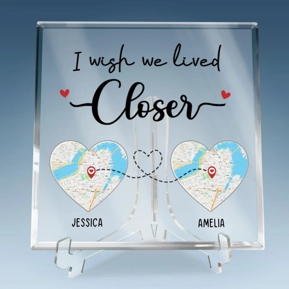 Location Map No Friendship Is An Accident - Bestie Personalized Custom Map Square Shaped Acrylic Plaque - Map Art, Gift For Best Friends, BFF, Sisters, Long Distance Relationship 5 Location Map No Friendship Is An Accident - Bestie Personalized Custom Map Square Shaped Acrylic Plaque - Map Art, Gift For Best Friends, BFF, Sisters, Long Distance Relationship - Image 5