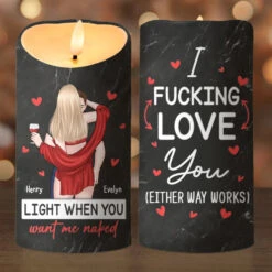 My Love For You Shines Brighter Than A Million Christmas Lights - Couple Personalized Custom LED Candle - Christmas Gift For Husband Wife, Anniversary -Pawfect House Store 6753b46406cd8