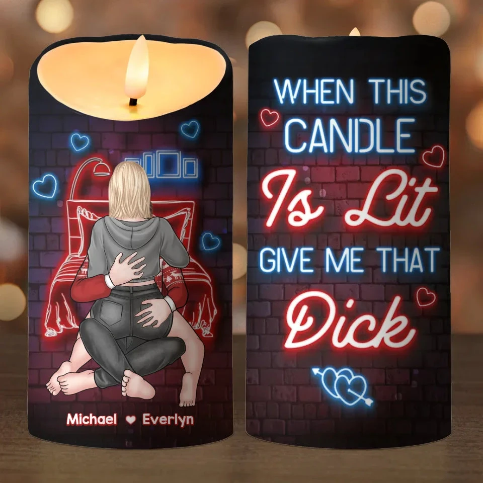 My Love For You Sparkles Like The Brightest Star - Couple Personalized Custom LED Candle - Christmas Gift For Husband Wife, Anniversary 2 My Love For You Sparkles Like The Brightest Star - Couple Personalized Custom LED Candle - Christmas Gift For Husband Wife, Anniversary - Image 2