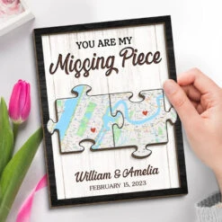 Location Map Love Knows No Distance - Couple Personalized Custom Map 2-Layered Wooden Plaque With Stand - Map Art, Christmas Gift For Husband Wife, Anniversary -Pawfect House Store 6753d9eb468e0