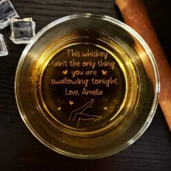 You Are My Sunshine On A Cloudy Day - Couple Personalized Custom Whiskey Glass - Gift For Husband Wife, Anniversary