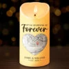 Location Map Where It All Began - Couple Personalized Custom LED Candle - Map Art, Gift For Husband Wife, Anniversary