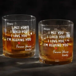 I Knew I Belonged To You - Couple Personalized Custom Whiskey Glass - Gift For Husband Wife, Anniversary 8 I Knew I Belonged To You - Couple Personalized Custom Whiskey Glass - Gift For Husband Wife, Anniversary -Pawfect House Store 6757bab2e6dc0