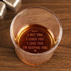 My Heart Has Been Yours - Couple Personalized Custom Whiskey Glass - Gift For Husband Wife, Anniversary -Pawfect House Store 6757bf7c74a17