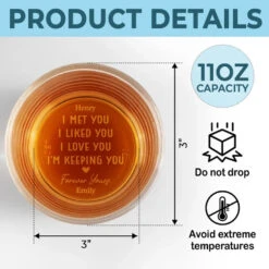 My Heart Has Been Yours - Couple Personalized Custom Whiskey Glass - Gift For Husband Wife, Anniversary -Pawfect House Store 6757bf8e45fa1