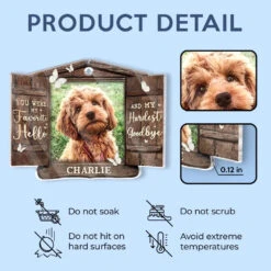 Custom Photo Unconditional Love In A Furry Package - Memorial Personalized Custom Car Ornament - Acrylic Custom Shaped - Sympathy Gift For Pet Owners, Pet Lovers -Pawfect House Store 6757c14e57dc2