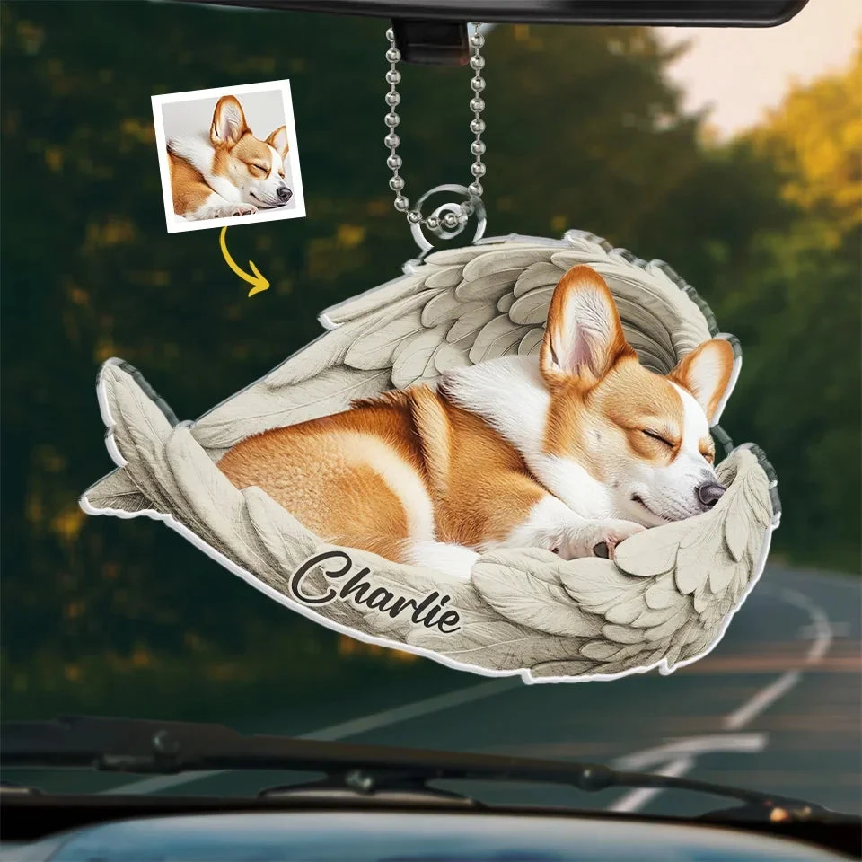 Custom Photo Pets Leave Paw Prints On Our Hearts - Memorial Personalized Custom Car Ornament - Acrylic Custom Shaped - Sympathy Gift For Pet Owners, Pet Lovers 1 Custom Photo Pets Leave Paw Prints On Our Hearts - Memorial Personalized Custom Car Ornament - Acrylic Custom Shaped - Sympathy Gift For Pet Owners, Pet Lovers