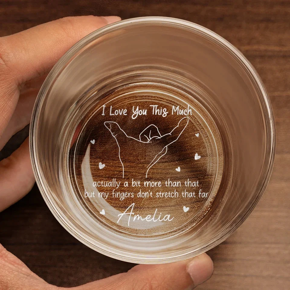 My Love Outgrows Every Boundary - Couple Personalized Custom Whiskey Glass - Gift For Husband Wife, Anniversary 4 My Love Outgrows Every Boundary - Couple Personalized Custom Whiskey Glass - Gift For Husband Wife, Anniversary - Image 4