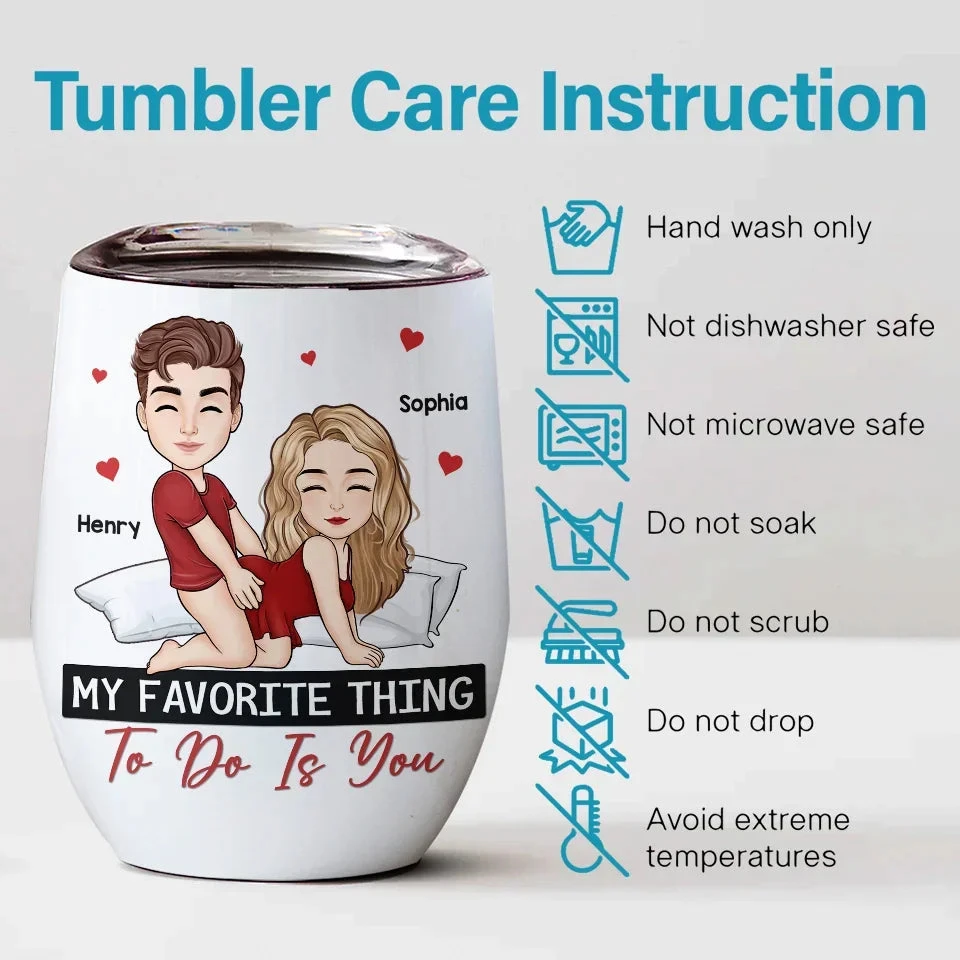 In Your Eyes, I See My World - Couple Personalized Custom Wine Tumbler - Gift For Husband Wife, Anniversary 4 In Your Eyes, I See My World - Couple Personalized Custom Wine Tumbler - Gift For Husband Wife, Anniversary - Image 4