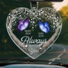 Always With You - Memorial Personalized Custom Car Ornament - Acrylic Custom Shaped - Sympathy Gift For Family Members