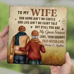 Together Is A Wonderful Place To Be - Couple Personalized Custom Square Shaped Stone With Stand - Gift For Husband Wife, Anniversary 8 Together Is A Wonderful Place To Be - Couple Personalized Custom Square Shaped Stone With Stand - Gift For Husband Wife, Anniversary -Pawfect House Store 675913c875d07