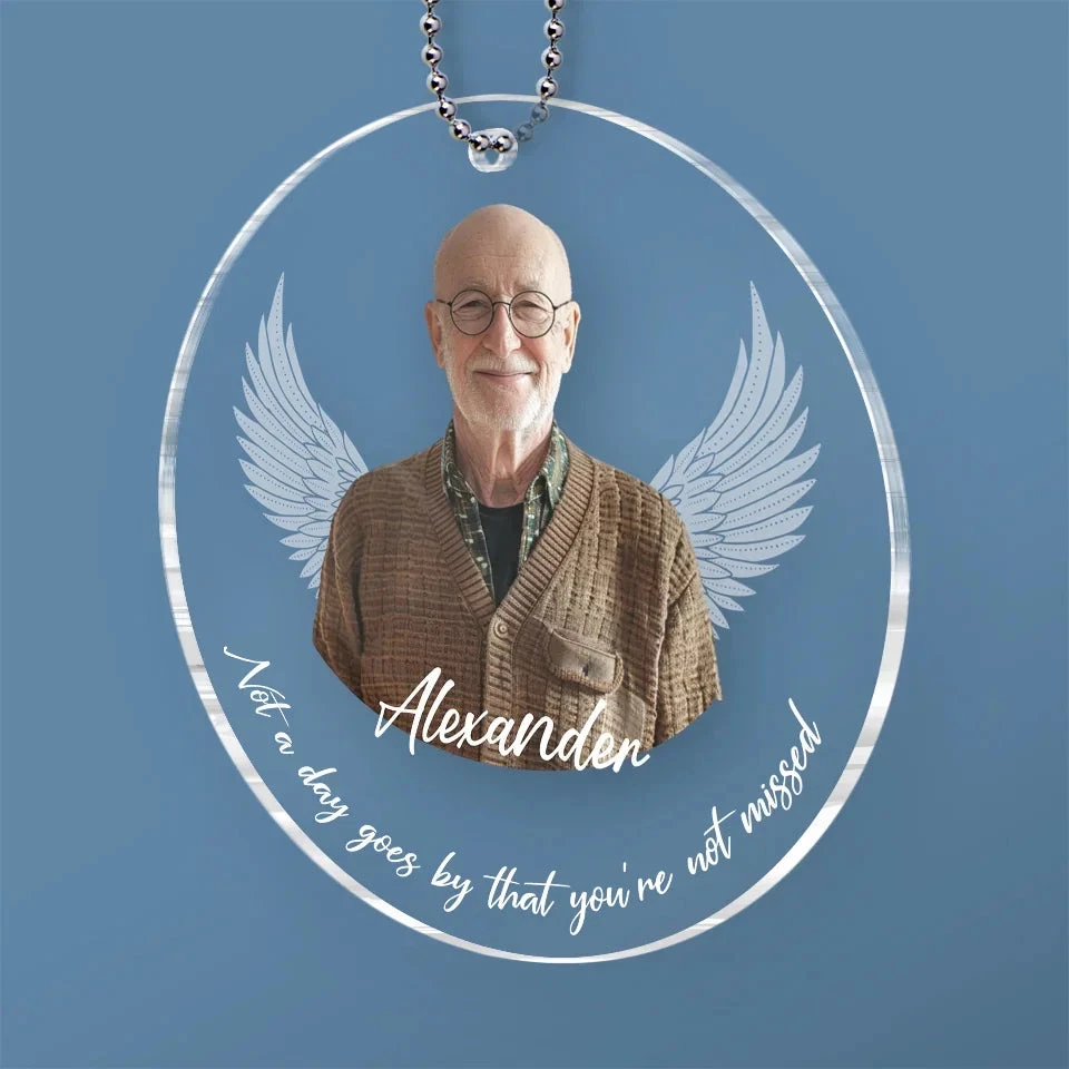 Custom Photo Greatly Loved, Deeply Missed - Memorial Personalized Custom Car Ornament - Acrylic Custom Shaped - Sympathy Gift For Family Members 3 Custom Photo Greatly Loved, Deeply Missed - Memorial Personalized Custom Car Ornament - Acrylic Custom Shaped - Sympathy Gift For Family Members - Image 3