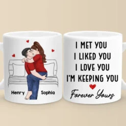 Every Heartbeat Whispers Your Name - Couple Personalized Custom Mug - Gift For Husband Wife, Anniversary 8 Every Heartbeat Whispers Your Name - Couple Personalized Custom Mug - Gift For Husband Wife, Anniversary -Pawfect House Store 6759333218f00
