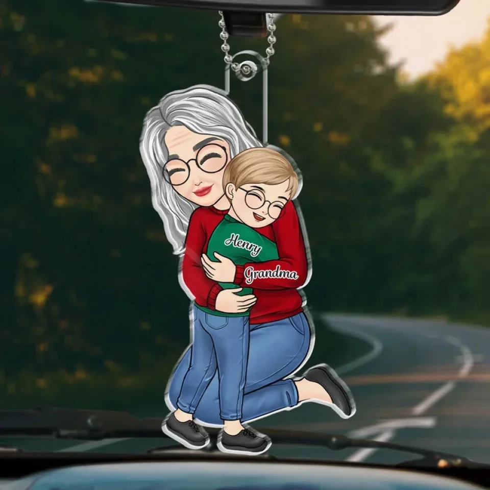 A Little Bit Parent, A Little Bit Best Friend - Family Personalized Custom Car Ornament - Acrylic Custom Shaped - Gift For Grandma 1 A Little Bit Parent, A Little Bit Best Friend - Family Personalized Custom Car Ornament - Acrylic Custom Shaped - Gift For Grandma
