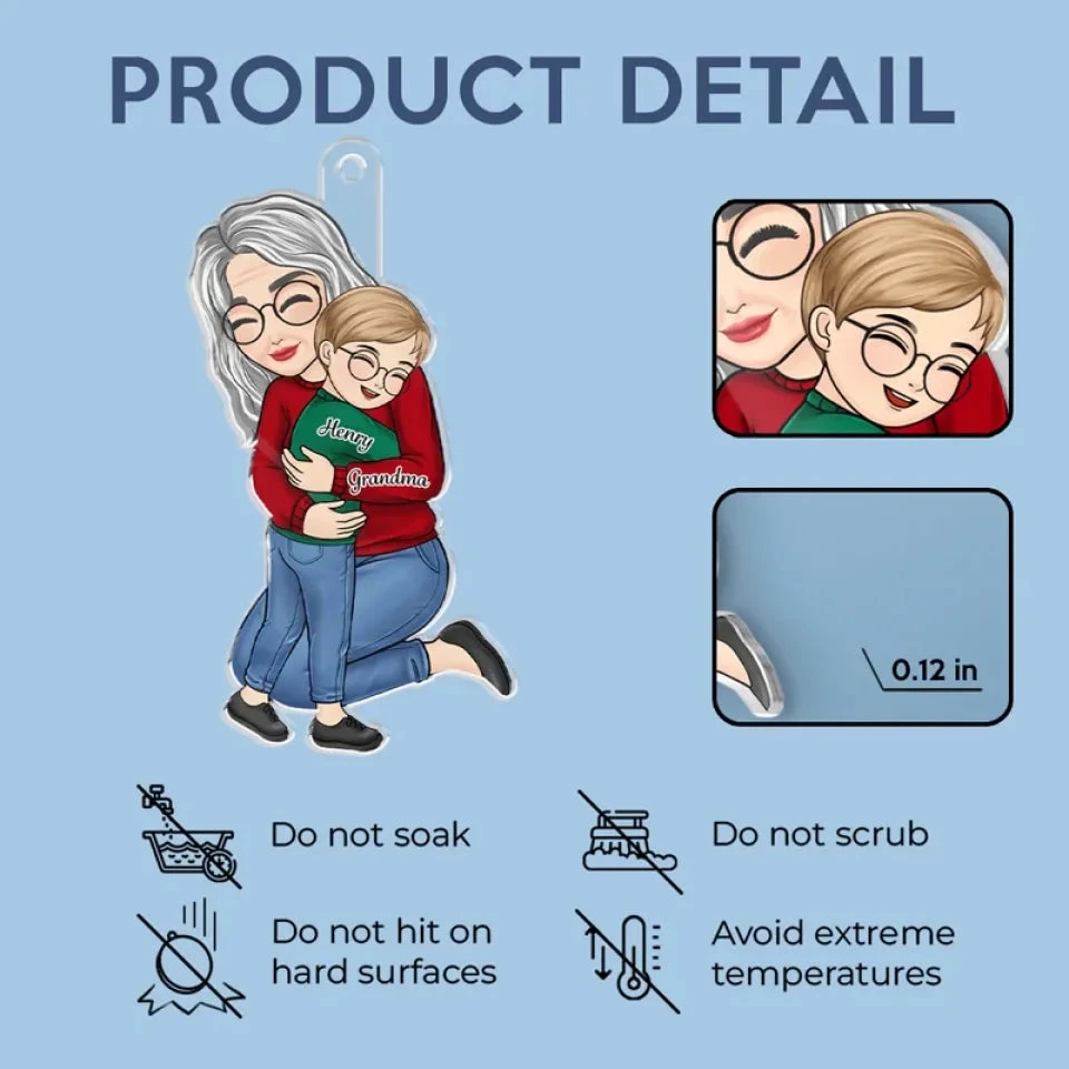 A Little Bit Parent, A Little Bit Best Friend - Family Personalized Custom Car Ornament - Acrylic Custom Shaped - Gift For Grandma 5 A Little Bit Parent, A Little Bit Best Friend - Family Personalized Custom Car Ornament - Acrylic Custom Shaped - Gift For Grandma - Image 5