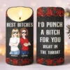 Always Ready To Defend You - Bestie Personalized Custom LED Candle - Gift For Best Friends, BFF, Sisters