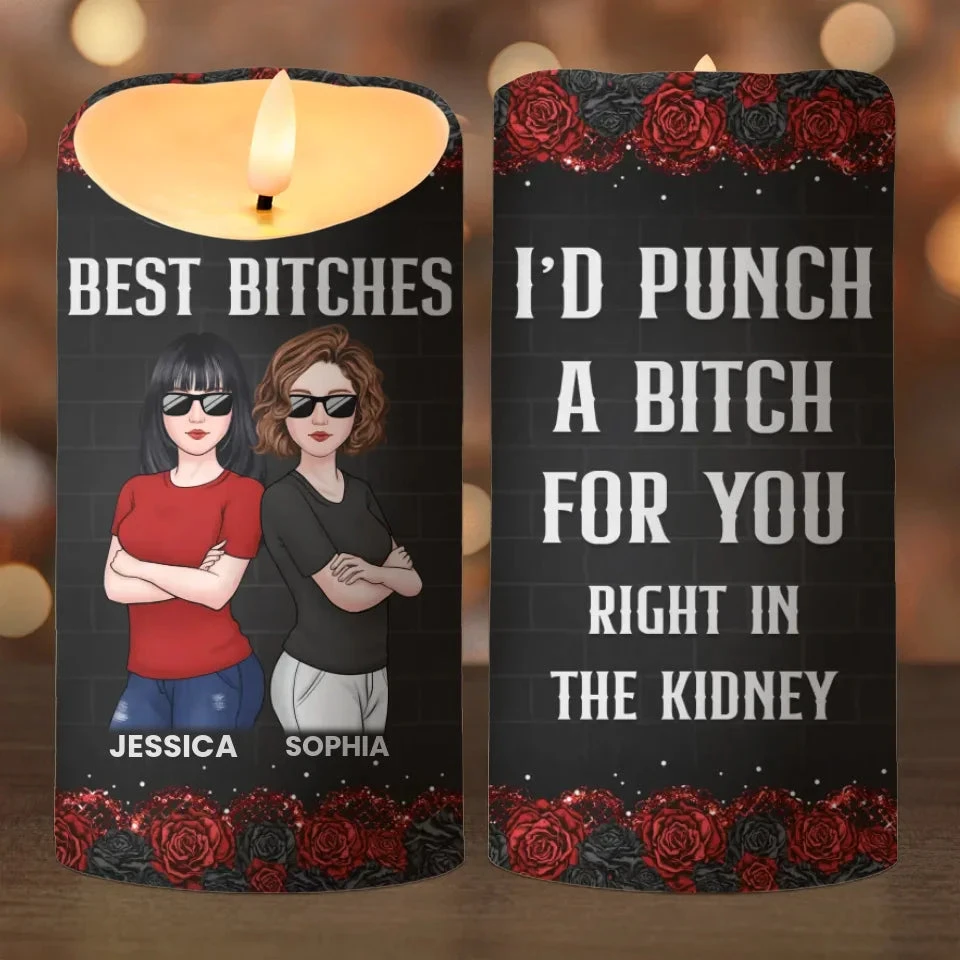 Always Ready To Defend You - Bestie Personalized Custom LED Candle - Gift For Best Friends, BFF, Sisters 2 Always Ready To Defend You - Bestie Personalized Custom LED Candle - Gift For Best Friends, BFF, Sisters - Image 2