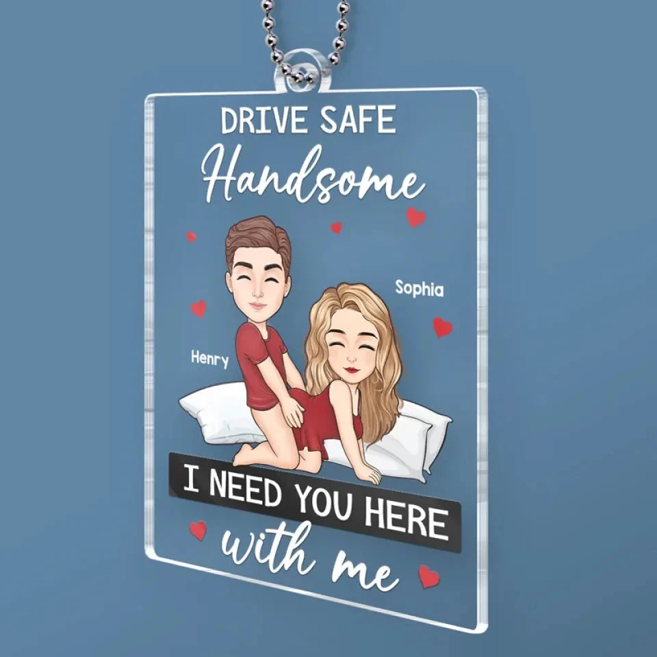 I Need You Here With Me - Couple Personalized Custom Car Ornament - Acrylic Custom Shaped - Gift For Husband Wife, Anniversary 3 I Need You Here With Me - Couple Personalized Custom Car Ornament - Acrylic Custom Shaped - Gift For Husband Wife, Anniversary - Image 3