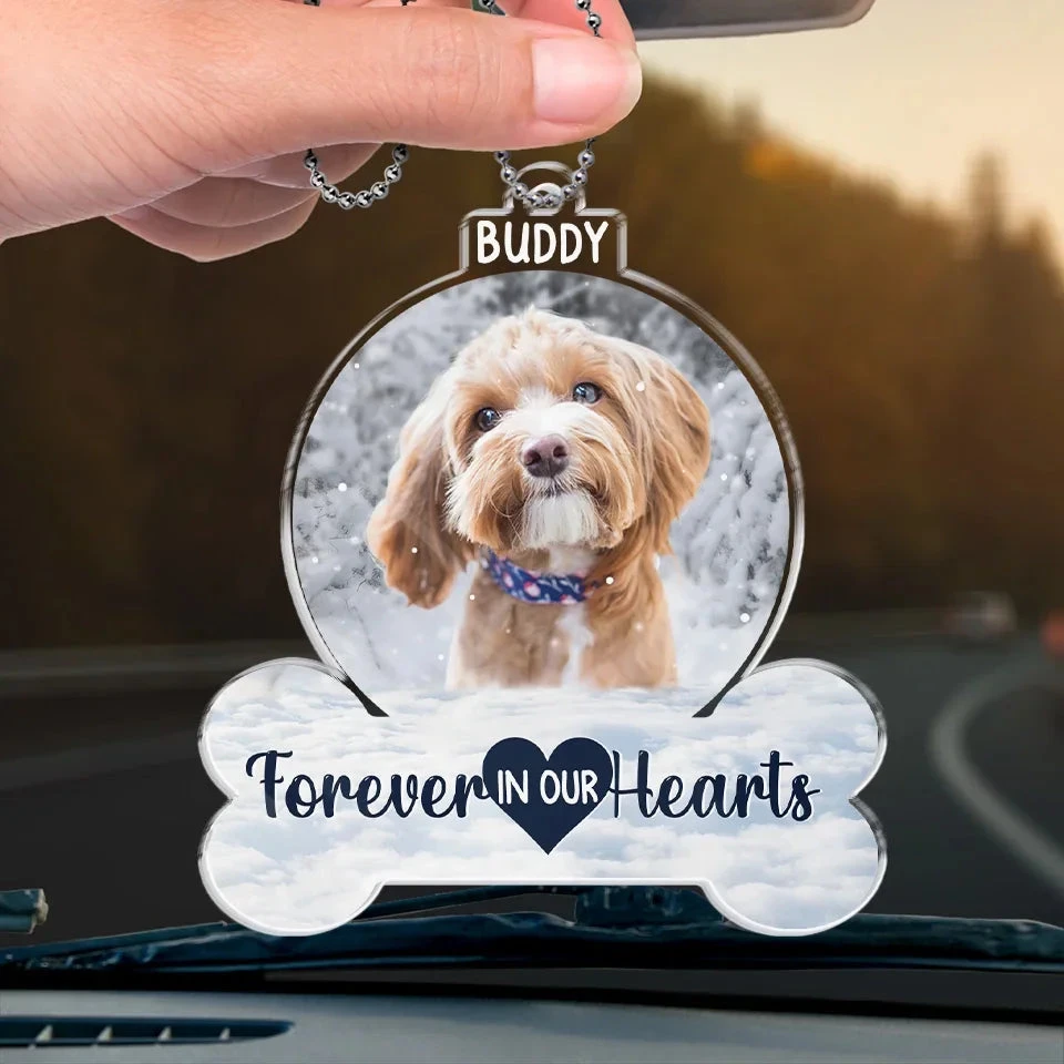 Custom Photo Goodbyes Are Not Forever - Memorial Personalized Custom Car Ornament - Acrylic Custom Shaped - Sympathy Gift For Pet Owners, Pet Lovers 4 Custom Photo Goodbyes Are Not Forever - Memorial Personalized Custom Car Ornament - Acrylic Custom Shaped - Sympathy Gift For Pet Owners, Pet Lovers - Image 4
