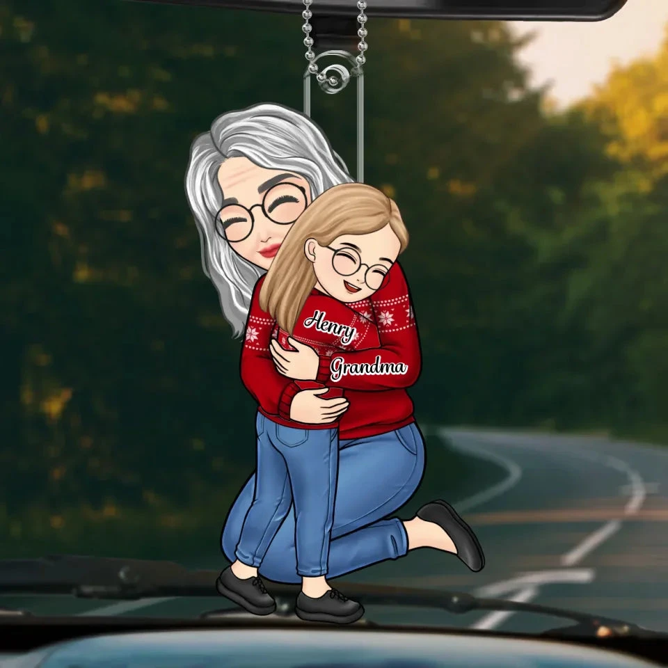 A Little Bit Parent, A Little Bit Best Friend - Family Personalized Custom Car Ornament - Acrylic Custom Shaped - Gift For Grandma 2 A Little Bit Parent, A Little Bit Best Friend - Family Personalized Custom Car Ornament - Acrylic Custom Shaped - Gift For Grandma - Image 2