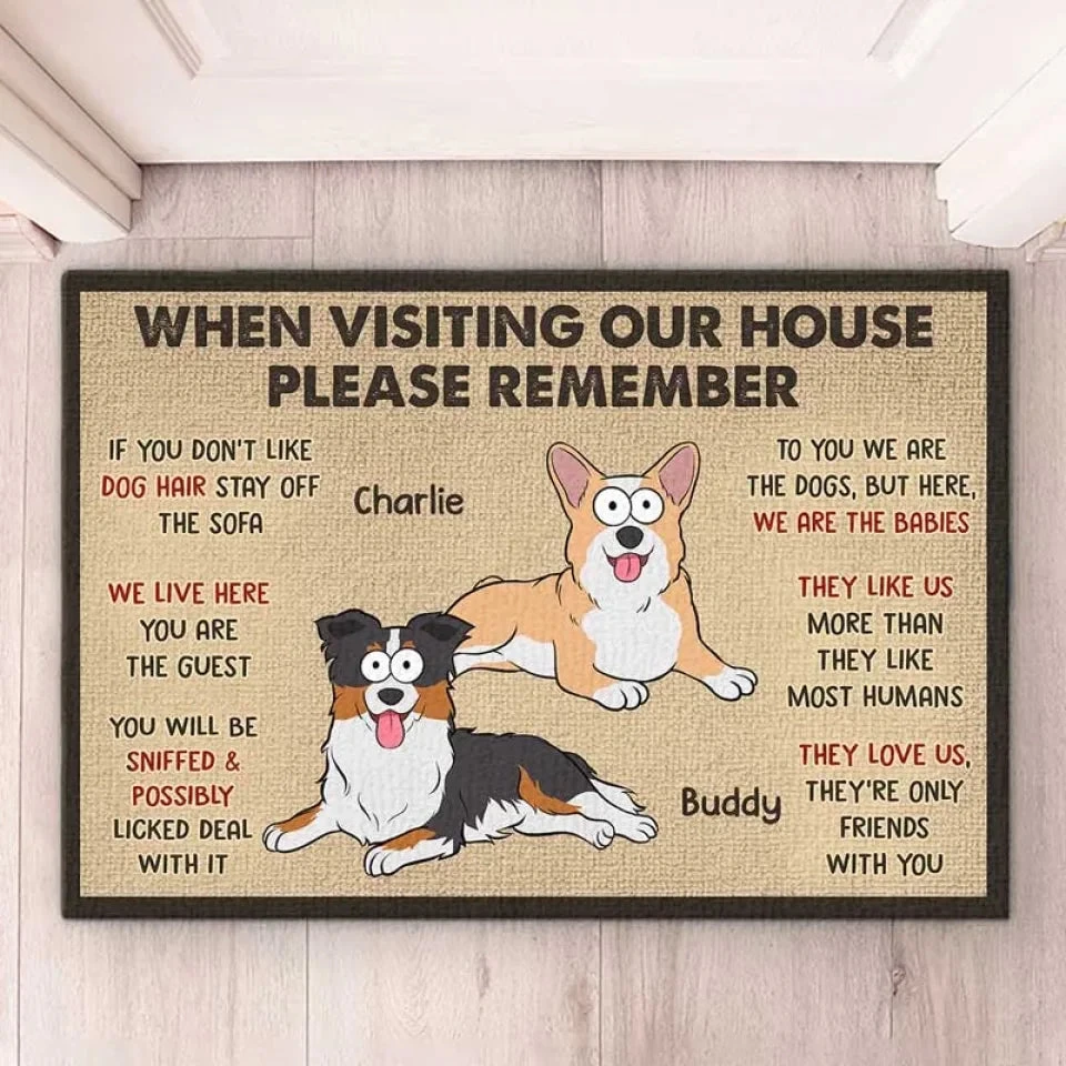 Dogs Make The Best Housemates - Dog Personalized Custom Home Decor Decorative Mat - House Warming Gift For Pet Owners, Pet Lovers 1 Dogs Make The Best Housemates - Dog Personalized Custom Home Decor Decorative Mat - House Warming Gift For Pet Owners, Pet Lovers