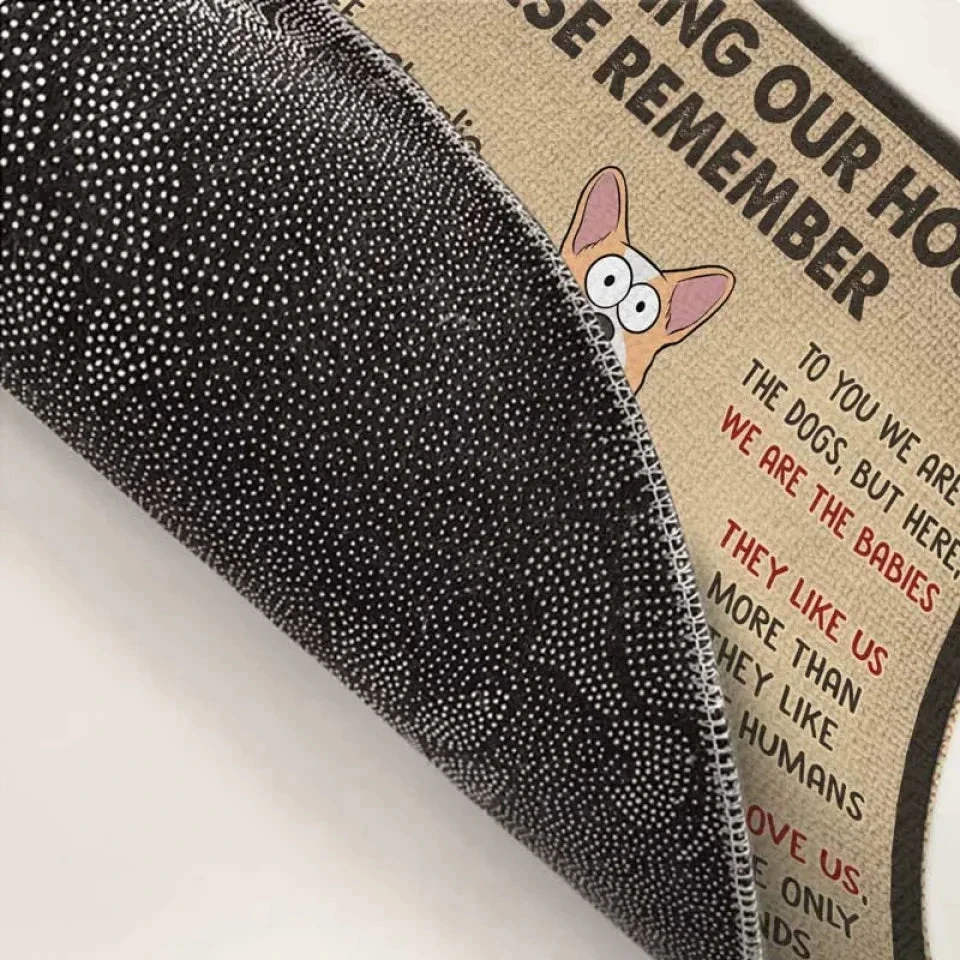 Dogs Make The Best Housemates - Dog Personalized Custom Home Decor Decorative Mat - House Warming Gift For Pet Owners, Pet Lovers 4 Dogs Make The Best Housemates - Dog Personalized Custom Home Decor Decorative Mat - House Warming Gift For Pet Owners, Pet Lovers - Image 4